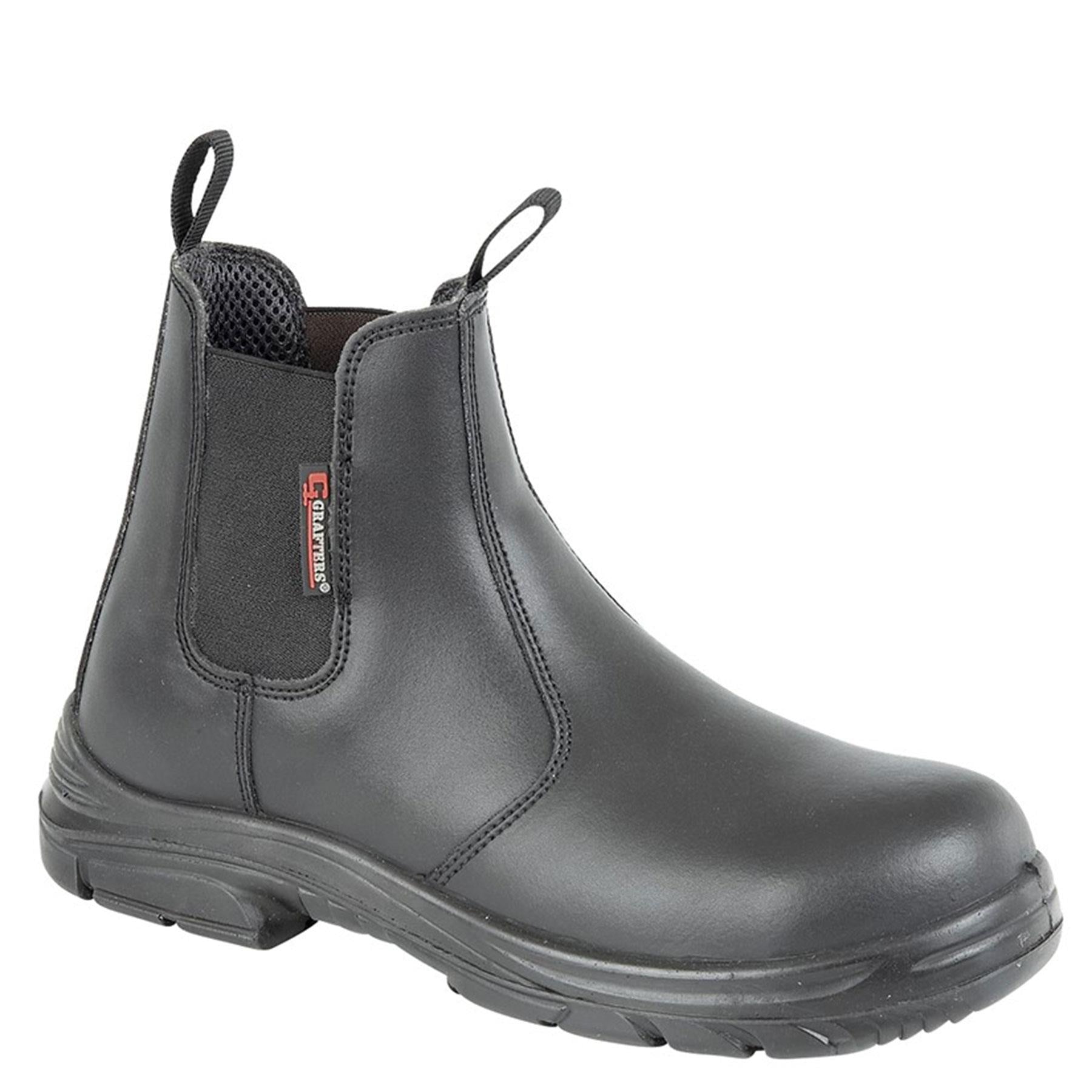 Grafters M9502A Steel Toe Cap Dealer Safety Boots Rock Solid Safety