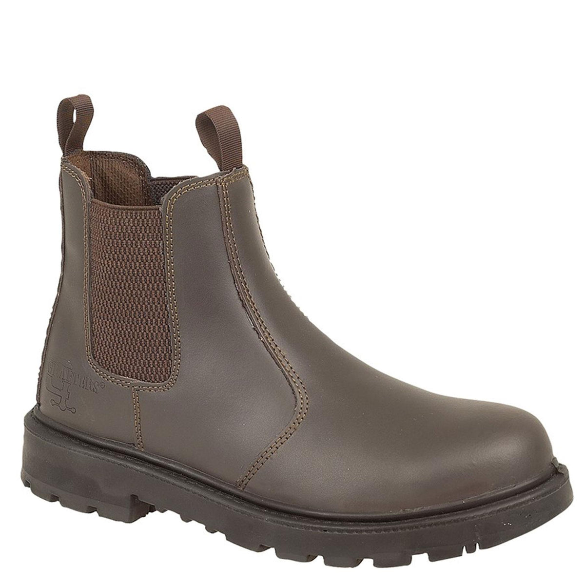 Grafters Grinder S1P SRC Steel Toecap Safety Chelsea Boots