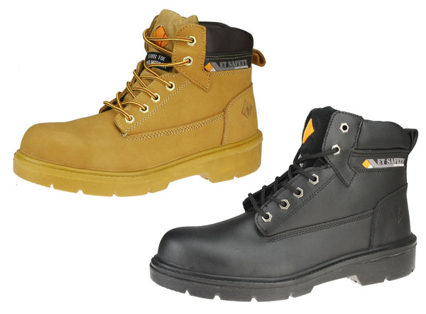 ET Safety I0006 SBP Lightweight Steel Toecap Leather Work Safety Boots