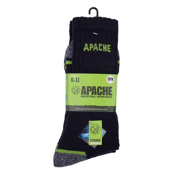 Apache Burlington 3 Pack Work Socks