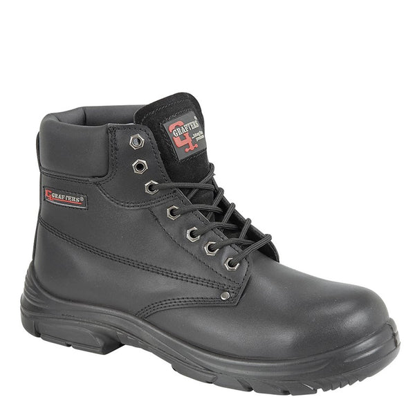 Grafters M 9503 Super Wide Eeee Fitting 7 Eyelet Safety Boots