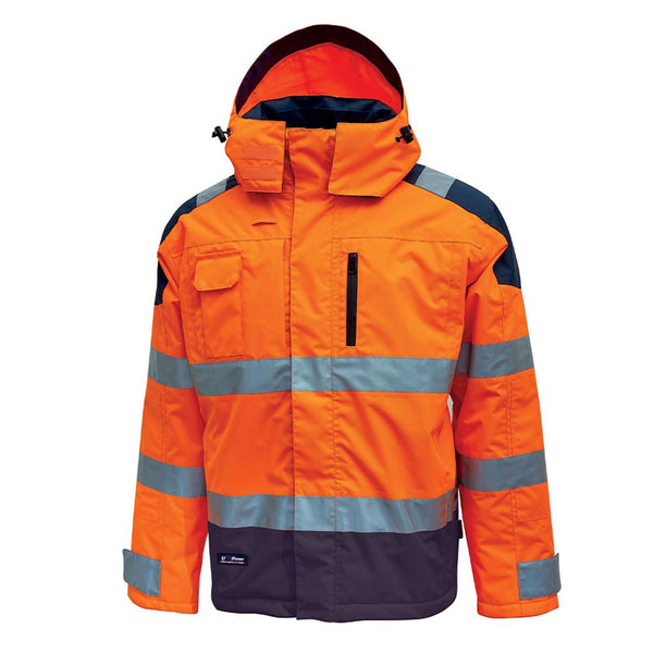 U-Power Defender Hi Vis Waterproof Parka Jacket