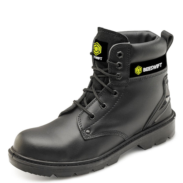 Beeswift Smooth Leather 6 Inch Safety Boots